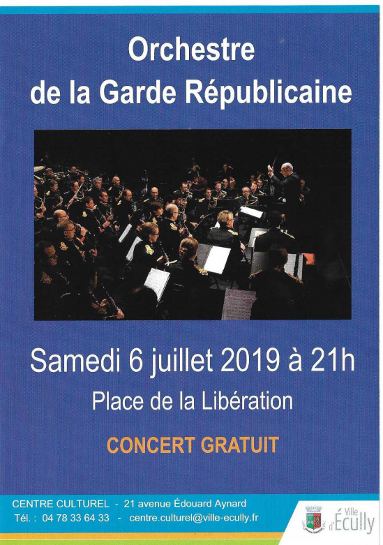 Concert de la garde republicaine le samedi 6 juillet 20190001 1
