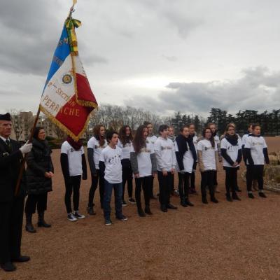 Cérémonie en hommage aux Combattants de la Grande Guerre  Commémoration organisée par les membres de la Légion d'Honneur .